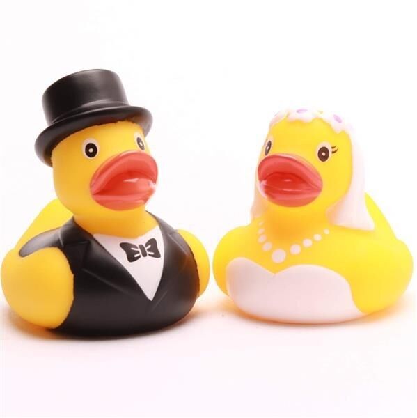 Mini anatre di gomma sposi - anatre di gomma