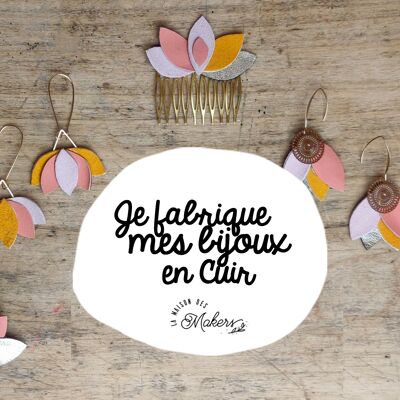 Kit DIY  Bijoux en cuir - Coloris Rose