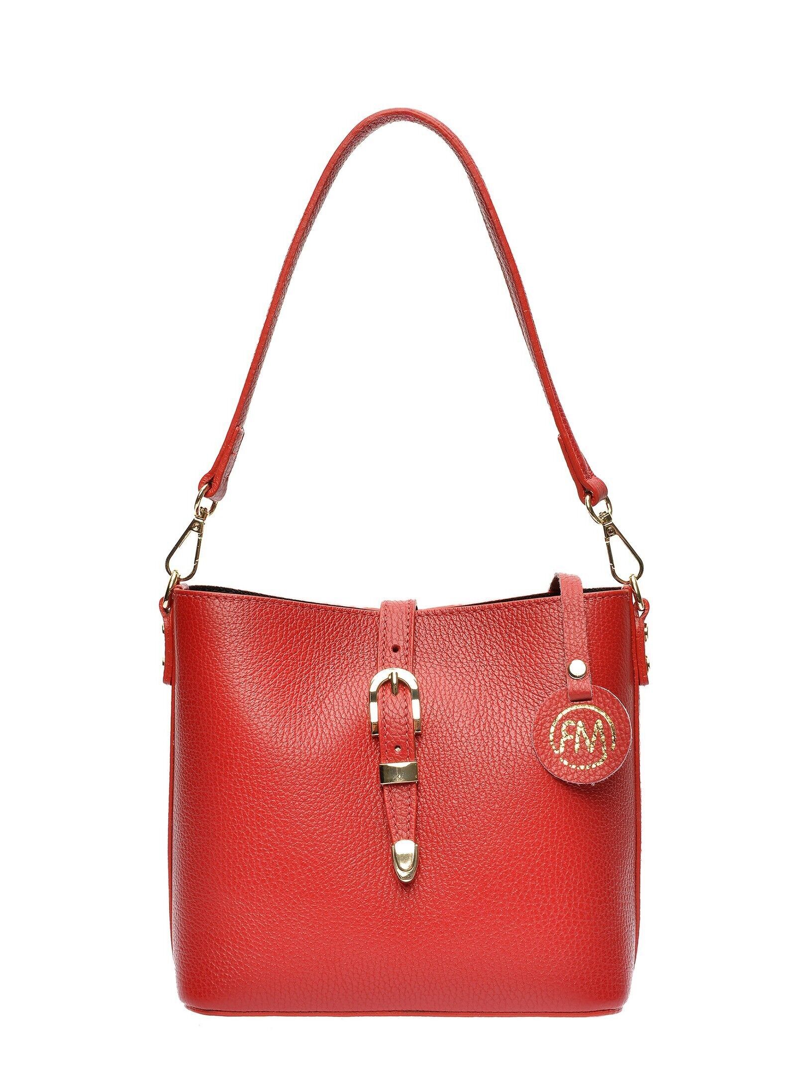 AW25 RM 132T_ROSSO_Bucket bag