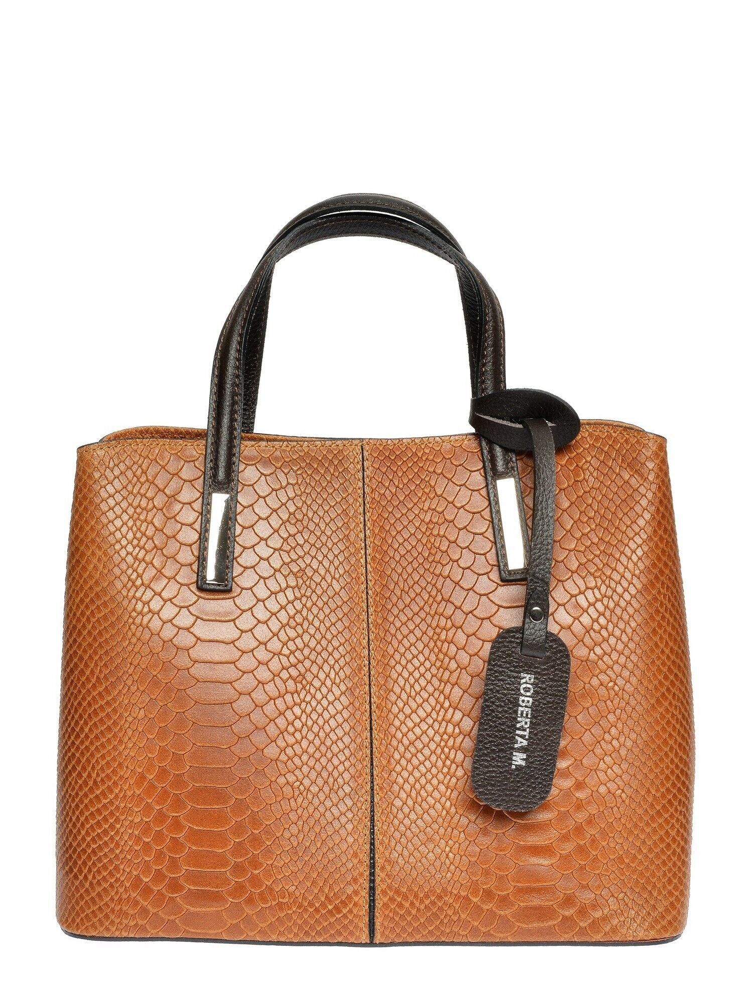 AW25 RM 8067_COGNAC_Sac à poignée supérieure