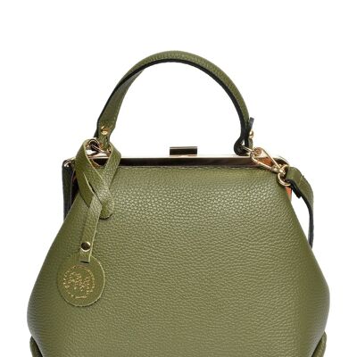 AW25 RM 1825_VERDE SCURO_Borsa con manico superiore