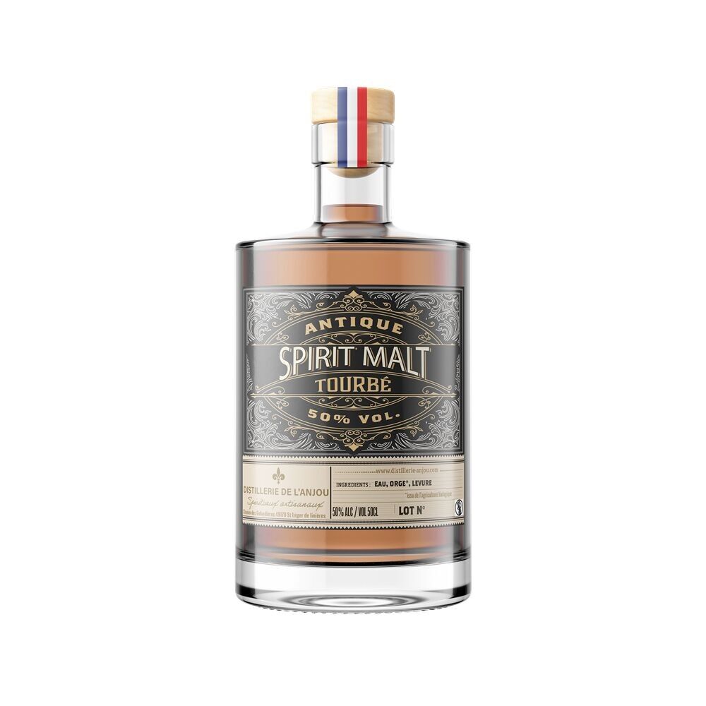 Spirit Malt Antique Peated - 20cl - 50° - Produced in Anjou
