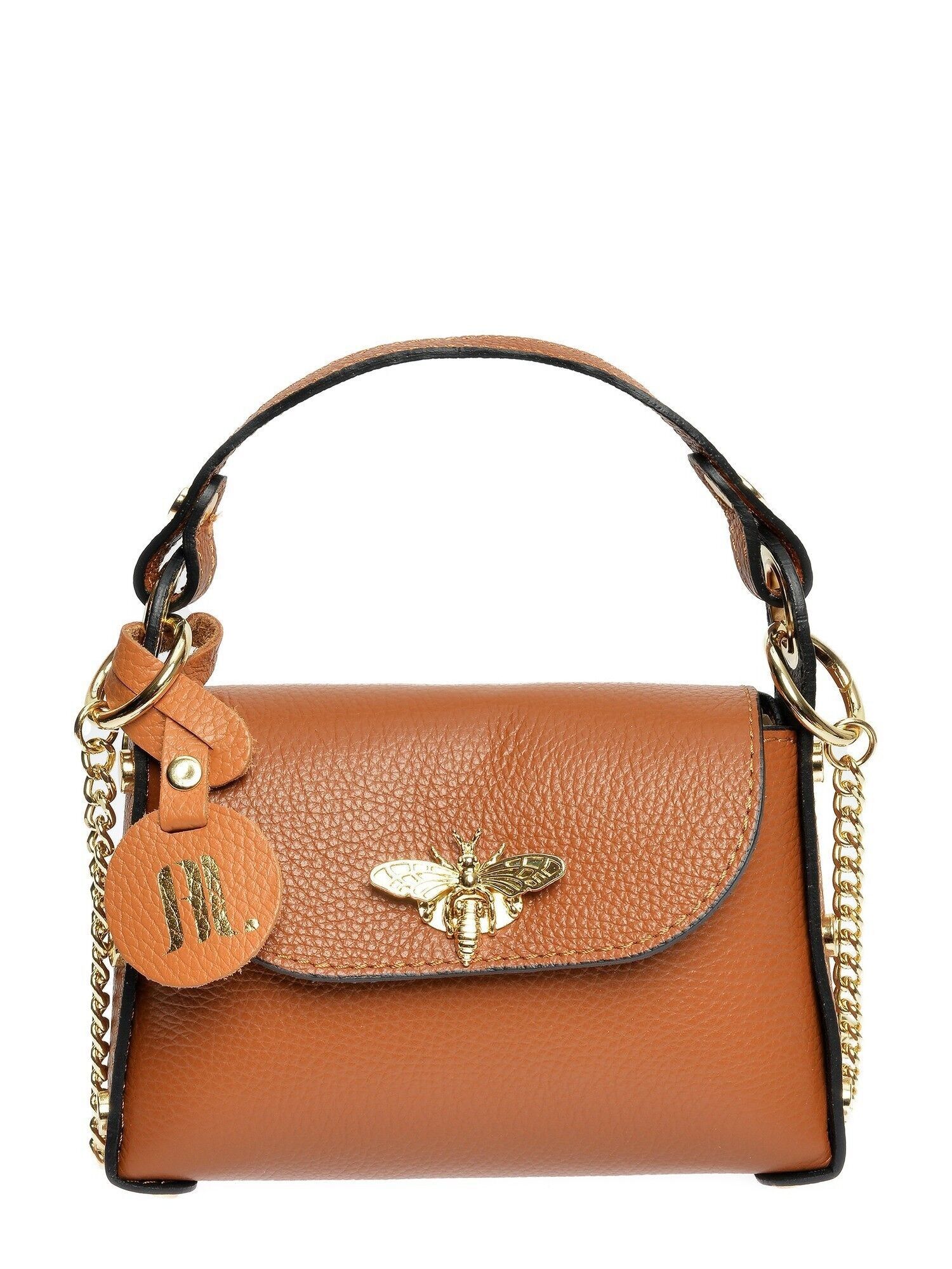 AW25 AL 1816_COGNAC_Tasche mit Henkel