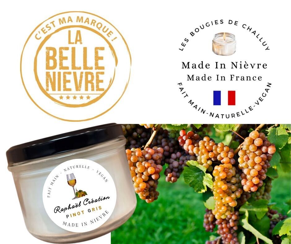 "PINOT" CANDLE MADE IN NIEVRE