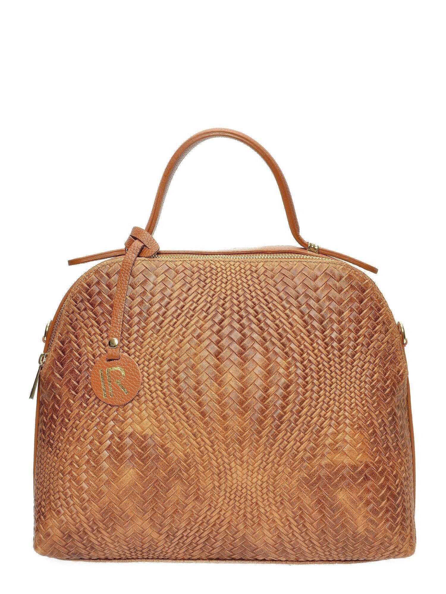 AW25 IR  8081_COGNAC_Top Handle bag