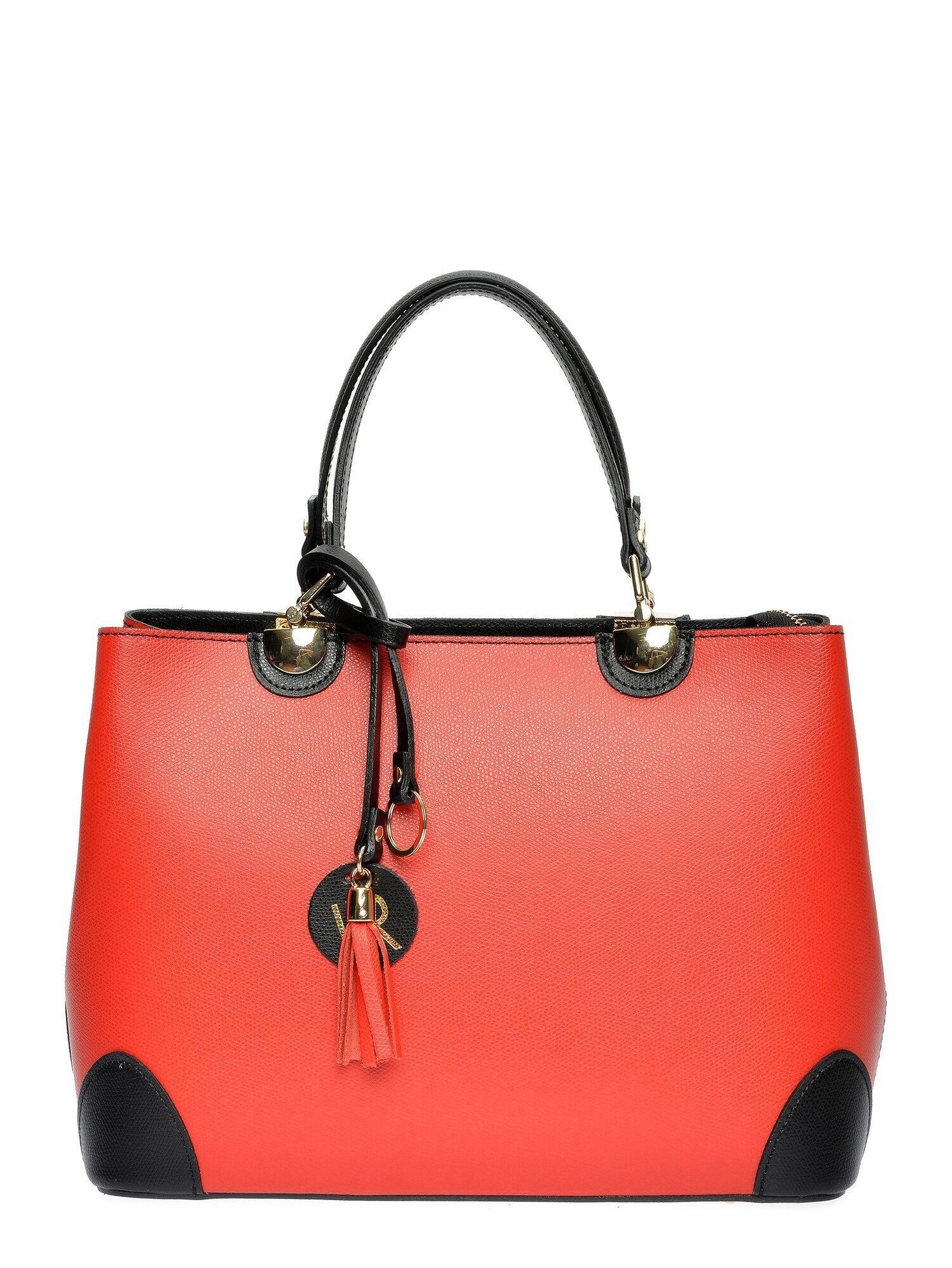 AW25 IR  462_NERO ROSSO_Top Handle bag
