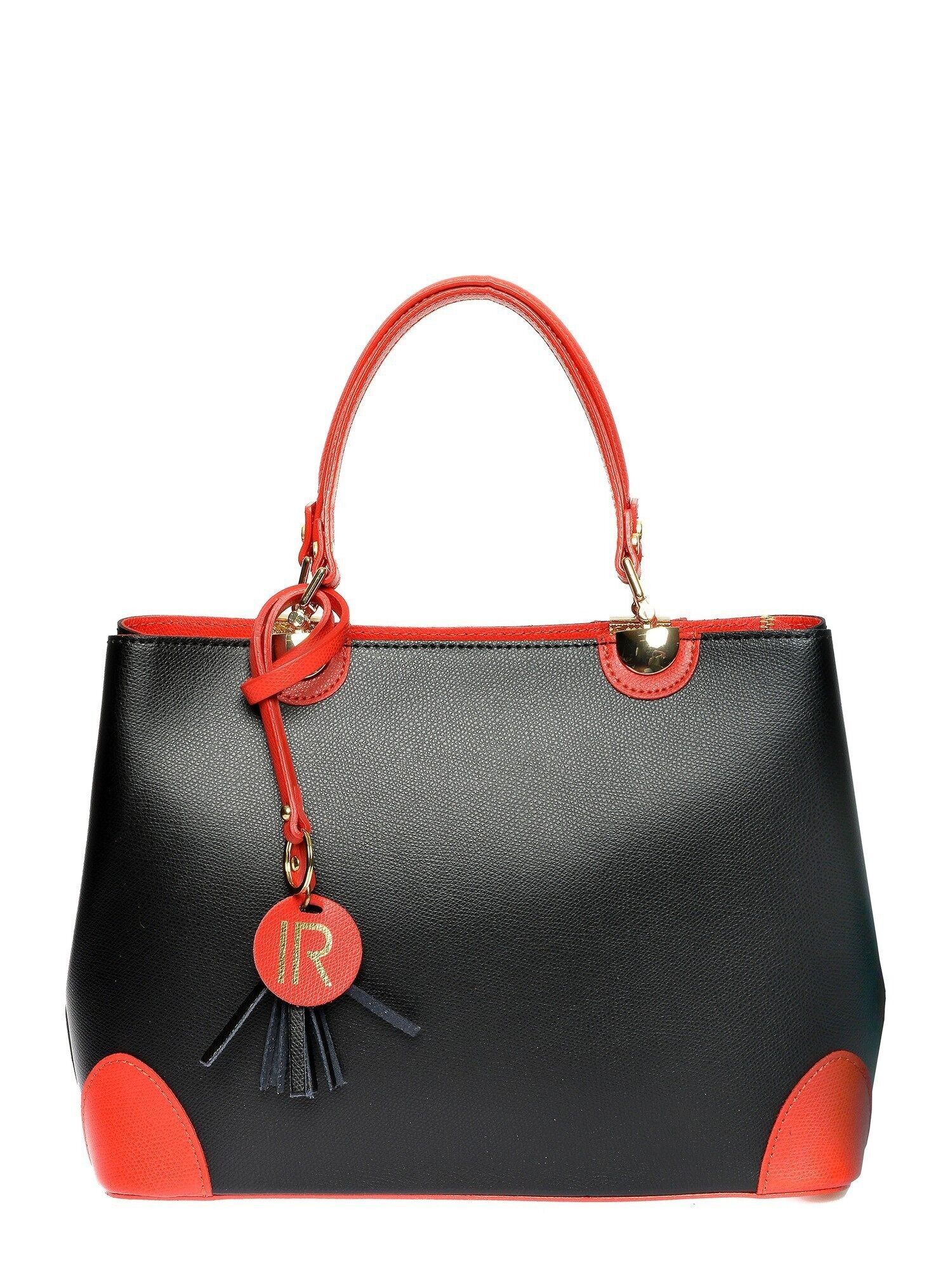 AW25 IR  462_ROSSO NERO_Top Handle bag