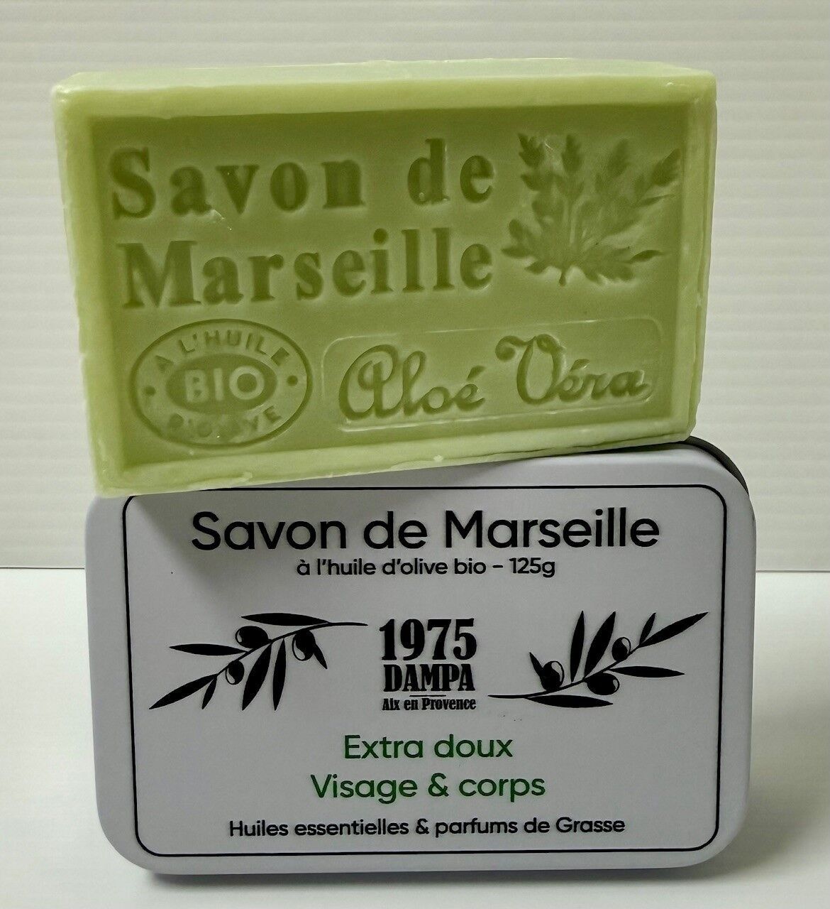 Marseille Soap - Extra Gentle - 125g - With its metal box