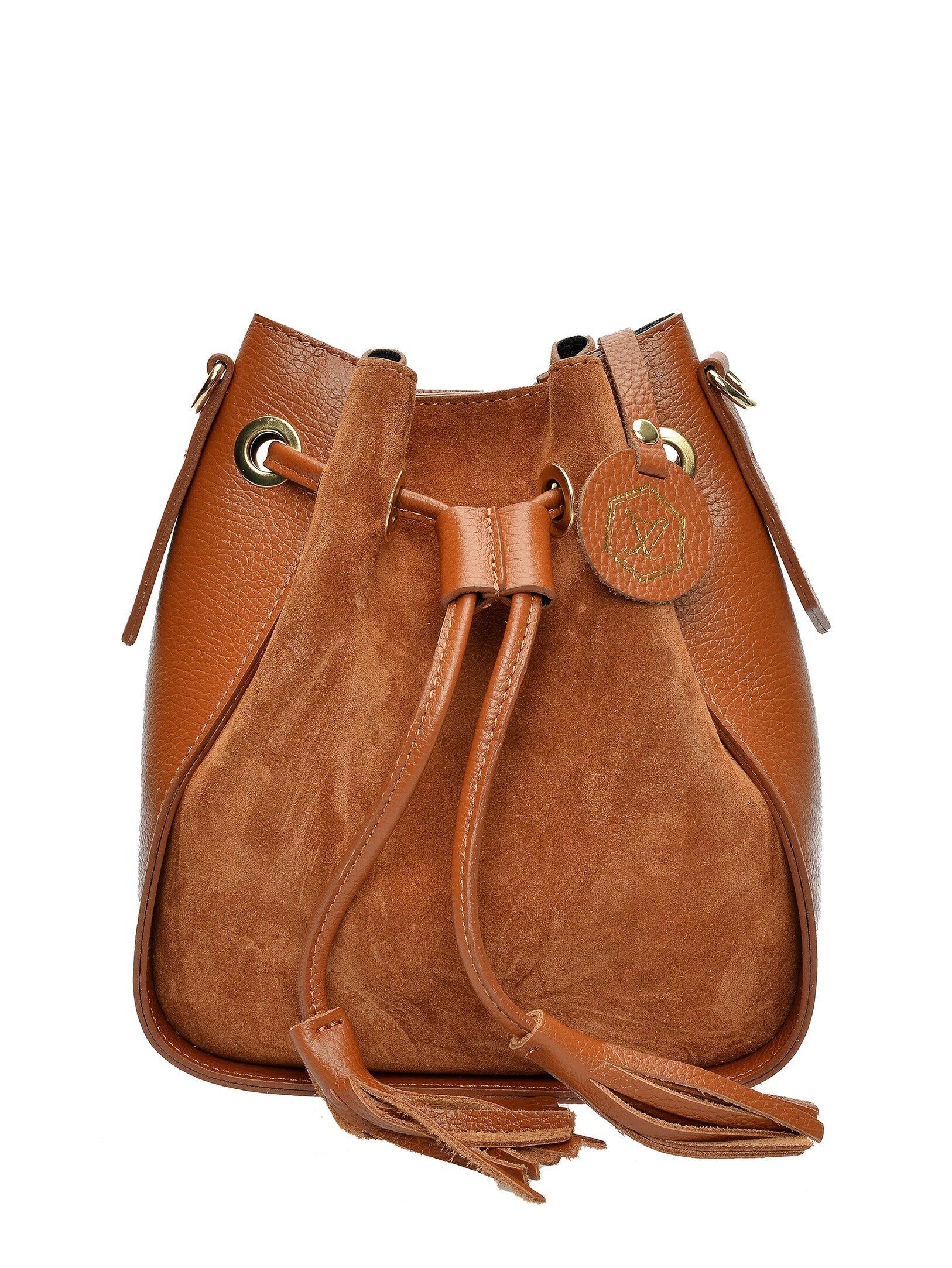 AW25 LV 8192T_COGNAC_Borsa a secchiello
