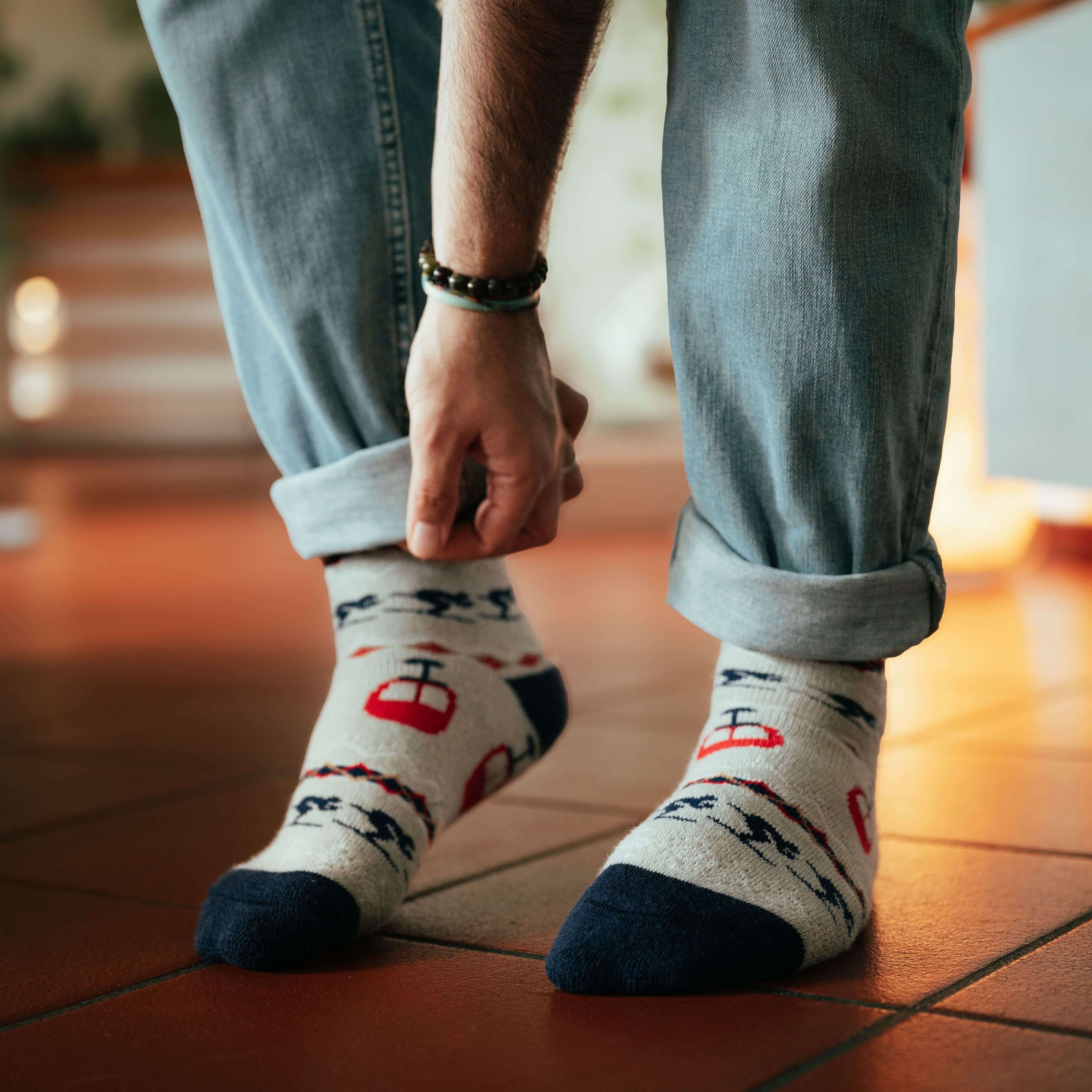 Esquí Chaussettes | Zapatillas calientes | Chaussettes Naturaleza | Chaussettes Hiver