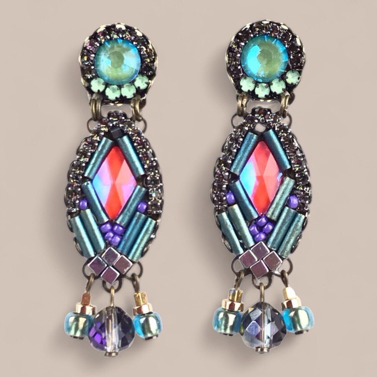 Orecchini in cristallo Nerea