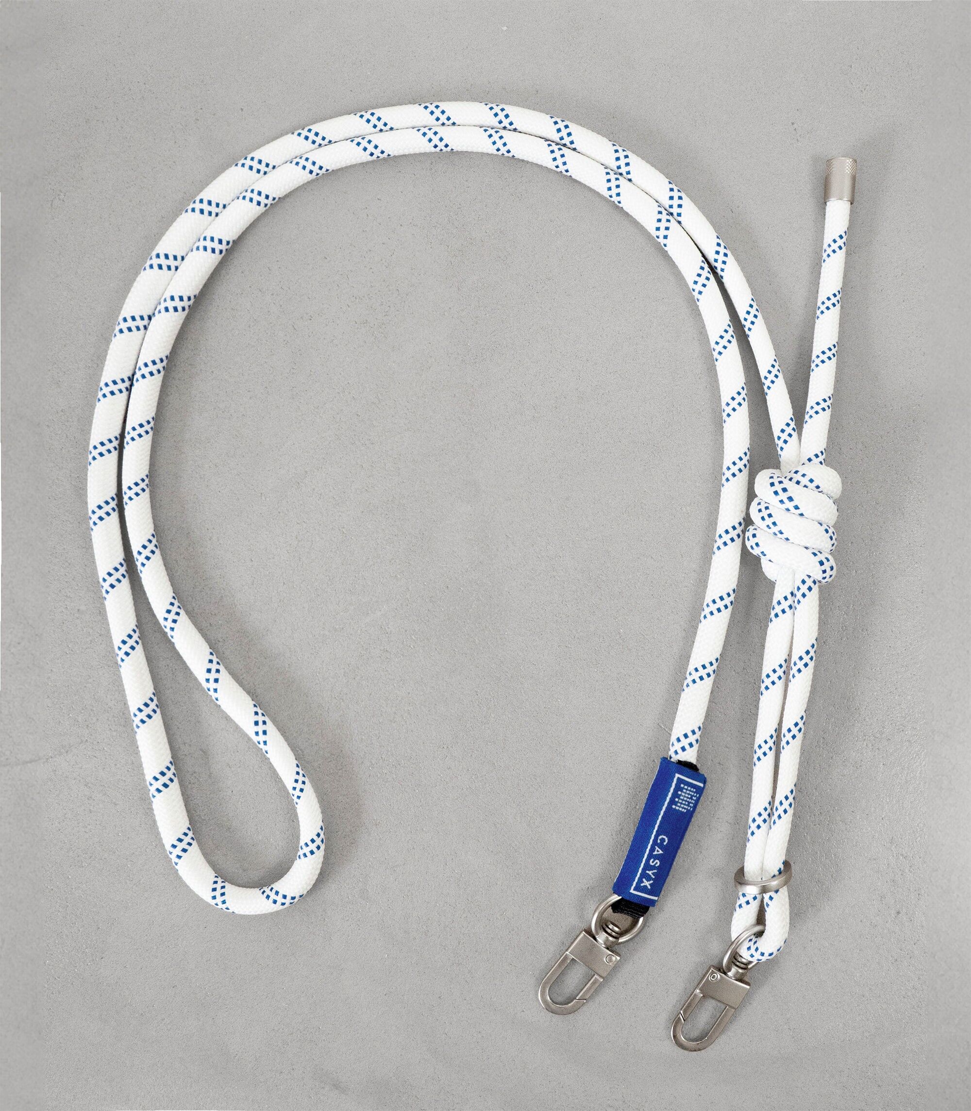 Dickes Telefonkabel: Weiß mit blauer Linie