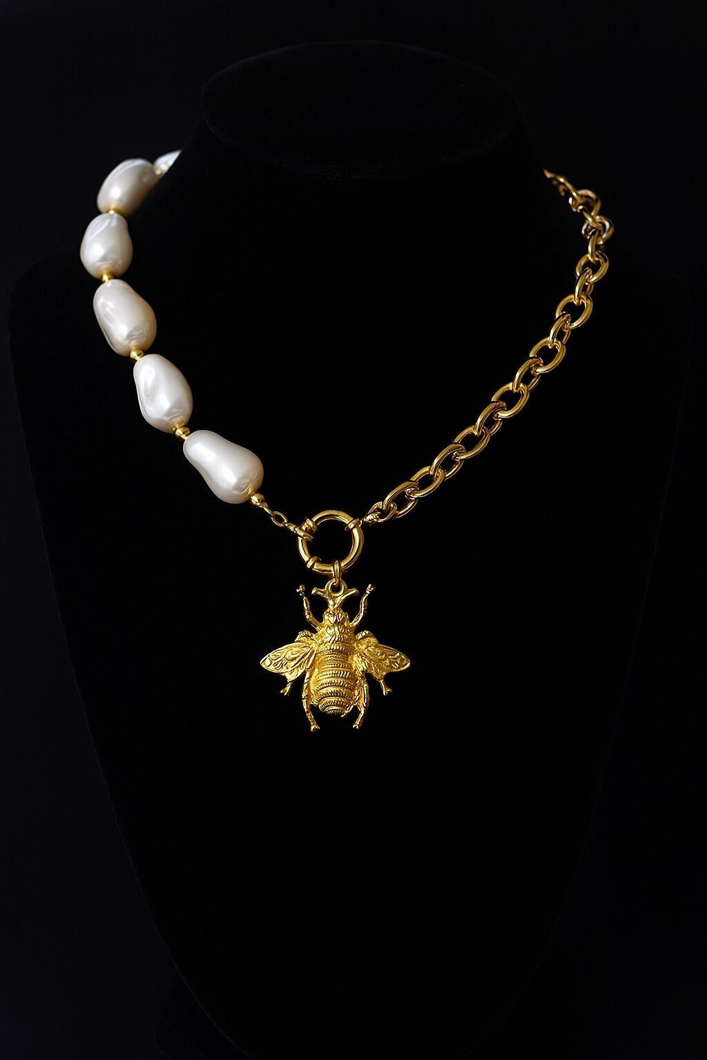Victorian Baroque Bee Necklace