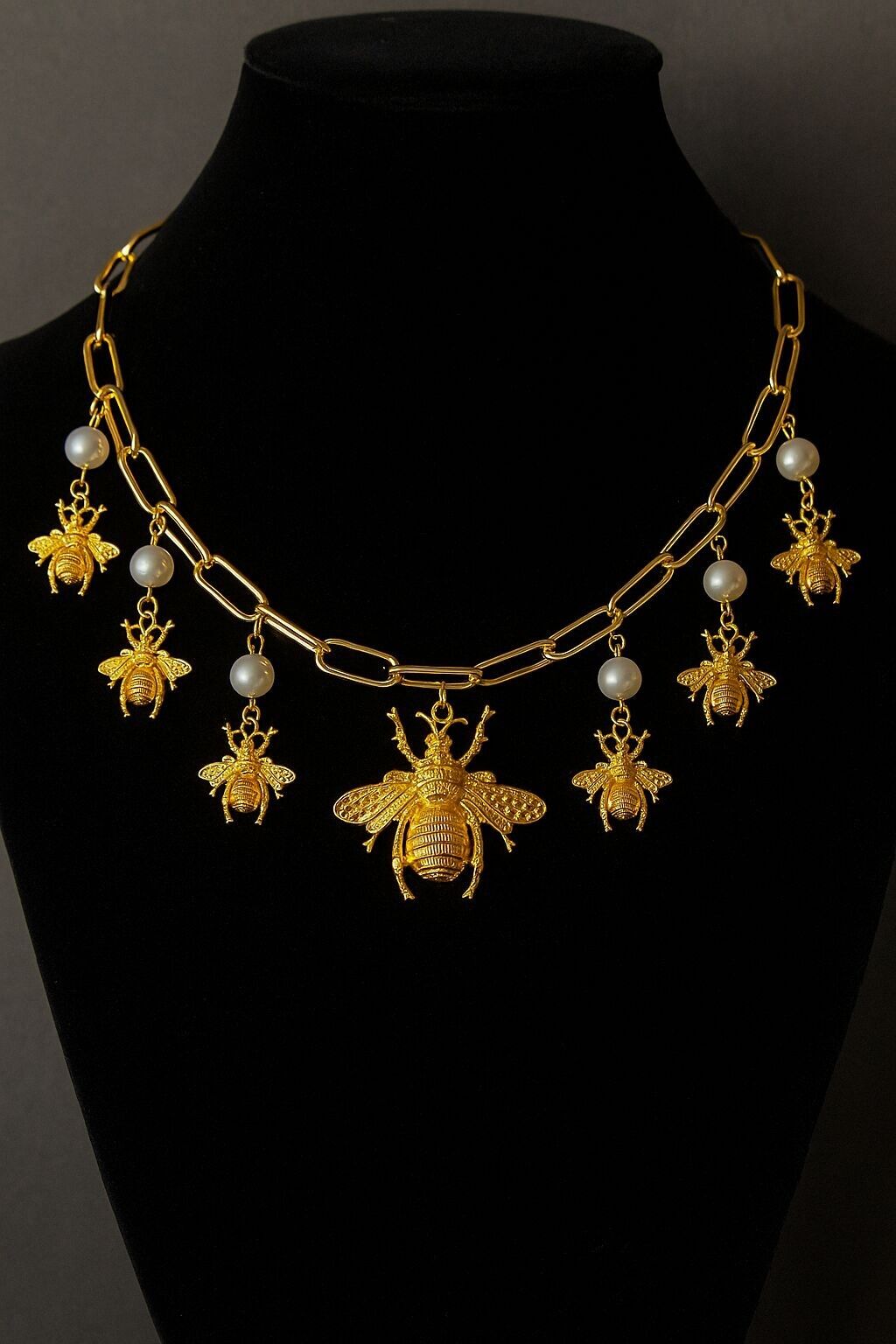 Victorian Baroque Bee Necklace