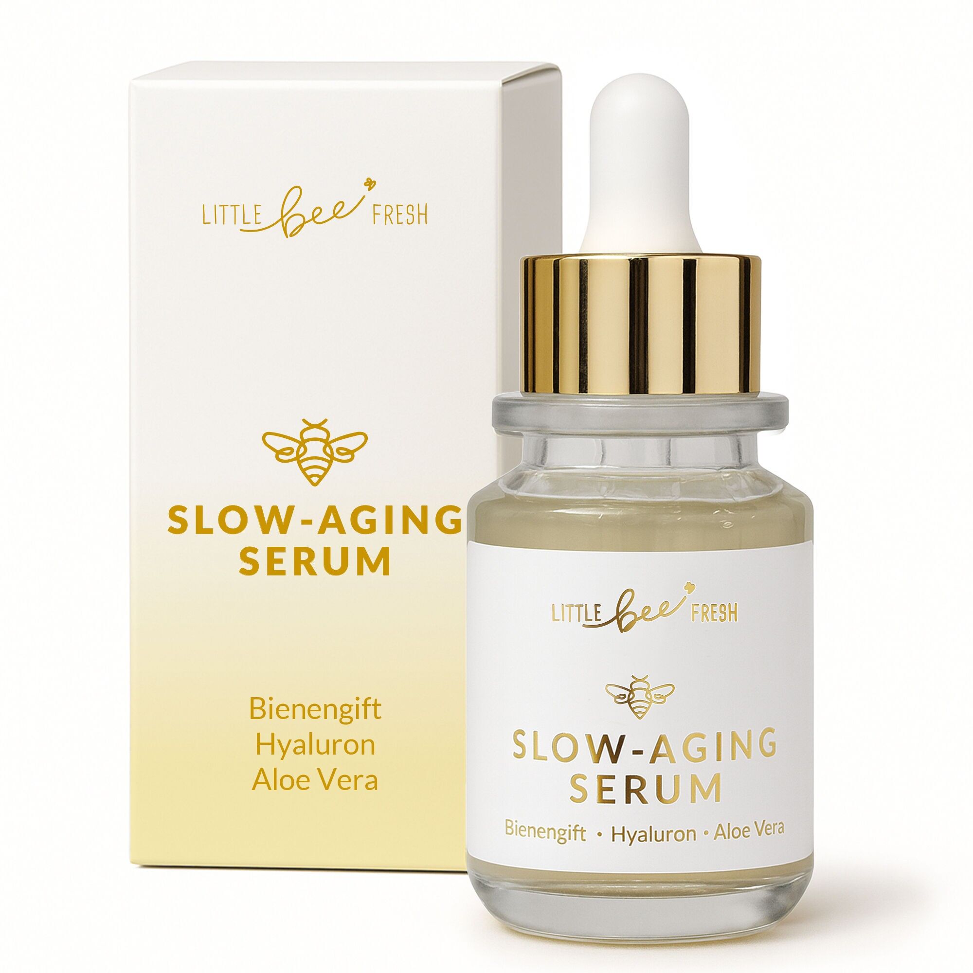 Slow-Aging Serum with high-dose bee venom, hyaluronic acid & aloe vera