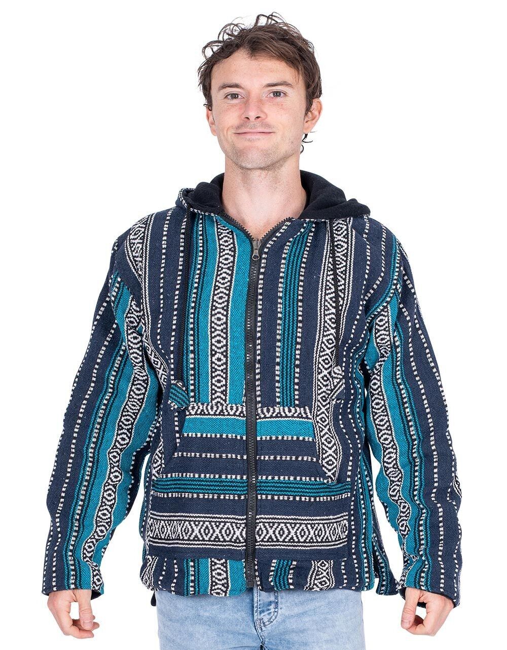 Giacca in pile stampato da uomo