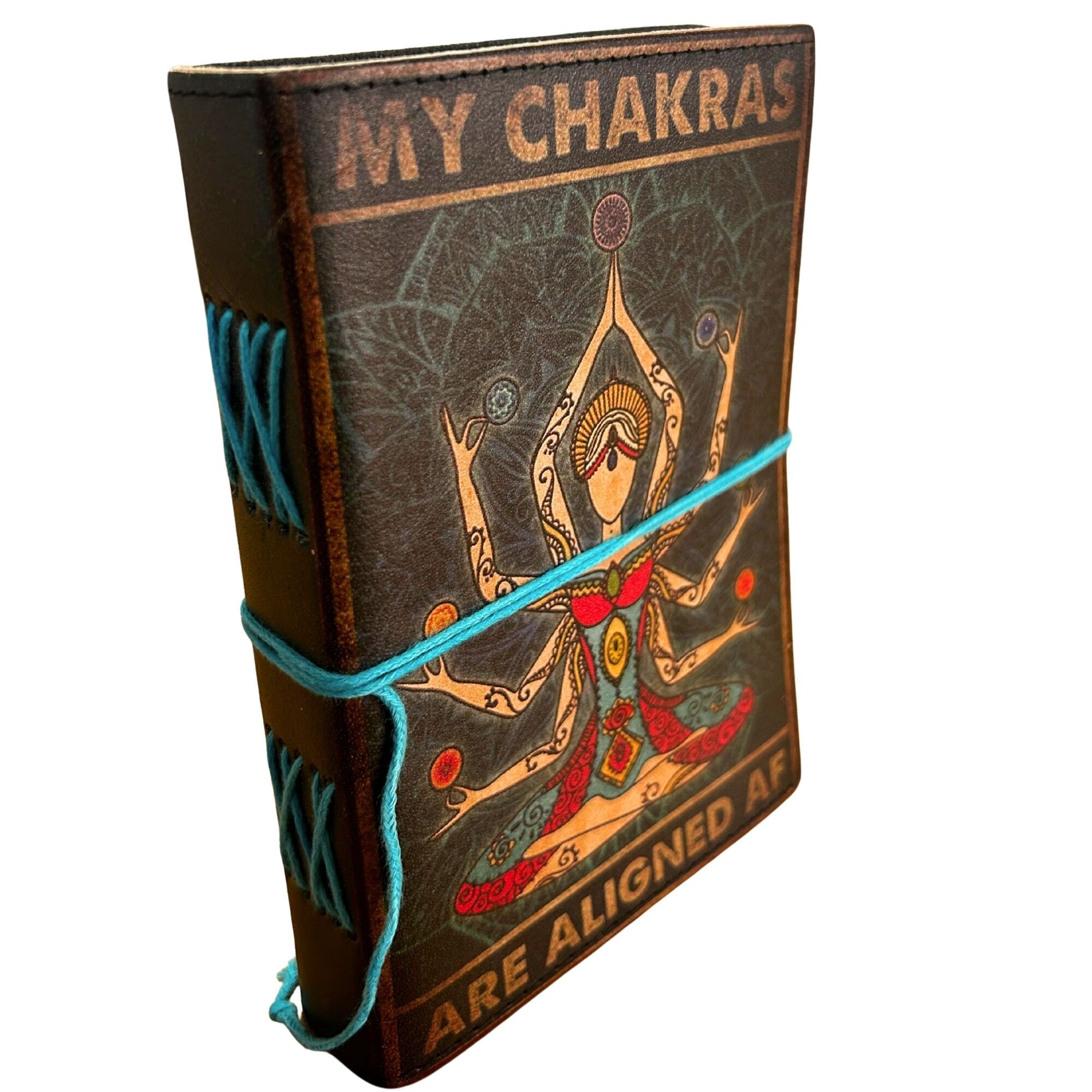 Geprägte Ledernotizbücher - Meine Chakren sind ausgerichtet
