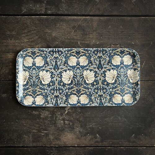 Serving tray 32x15 - Morris Pimpernel blue