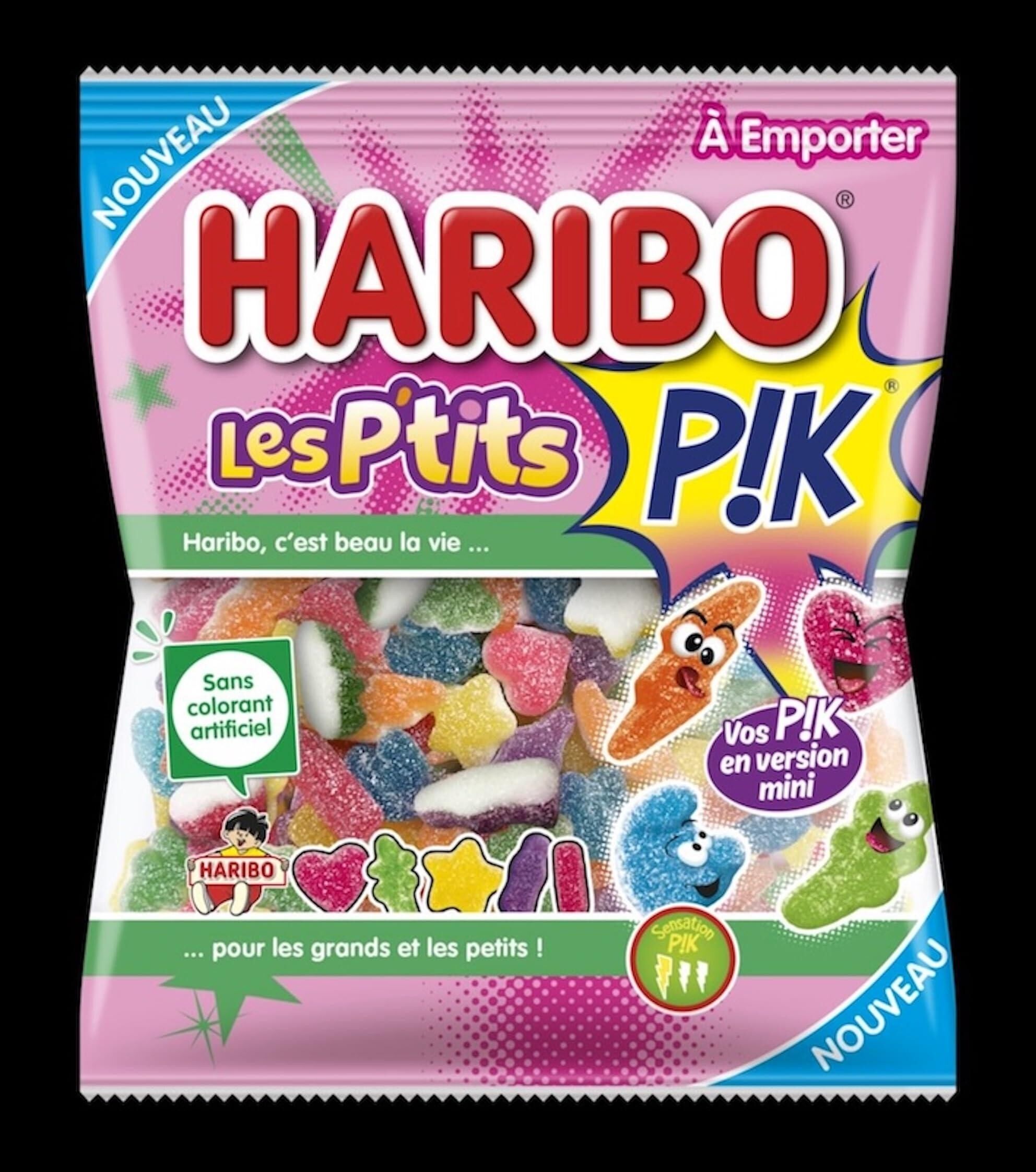 HARIBO - Les P'tits PIK - Spicy Candies - Fruity No Artificial Colors - 10 x 100 g Bag