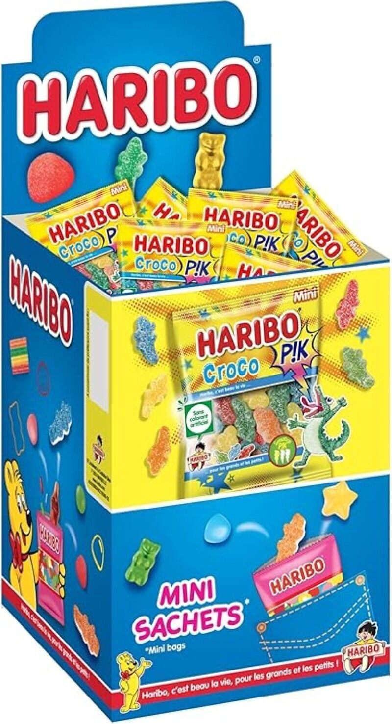 HARIBO - Croco PIK - Spicy Candies - No Artificial Colors - Mini Bags - 30 x 40 g