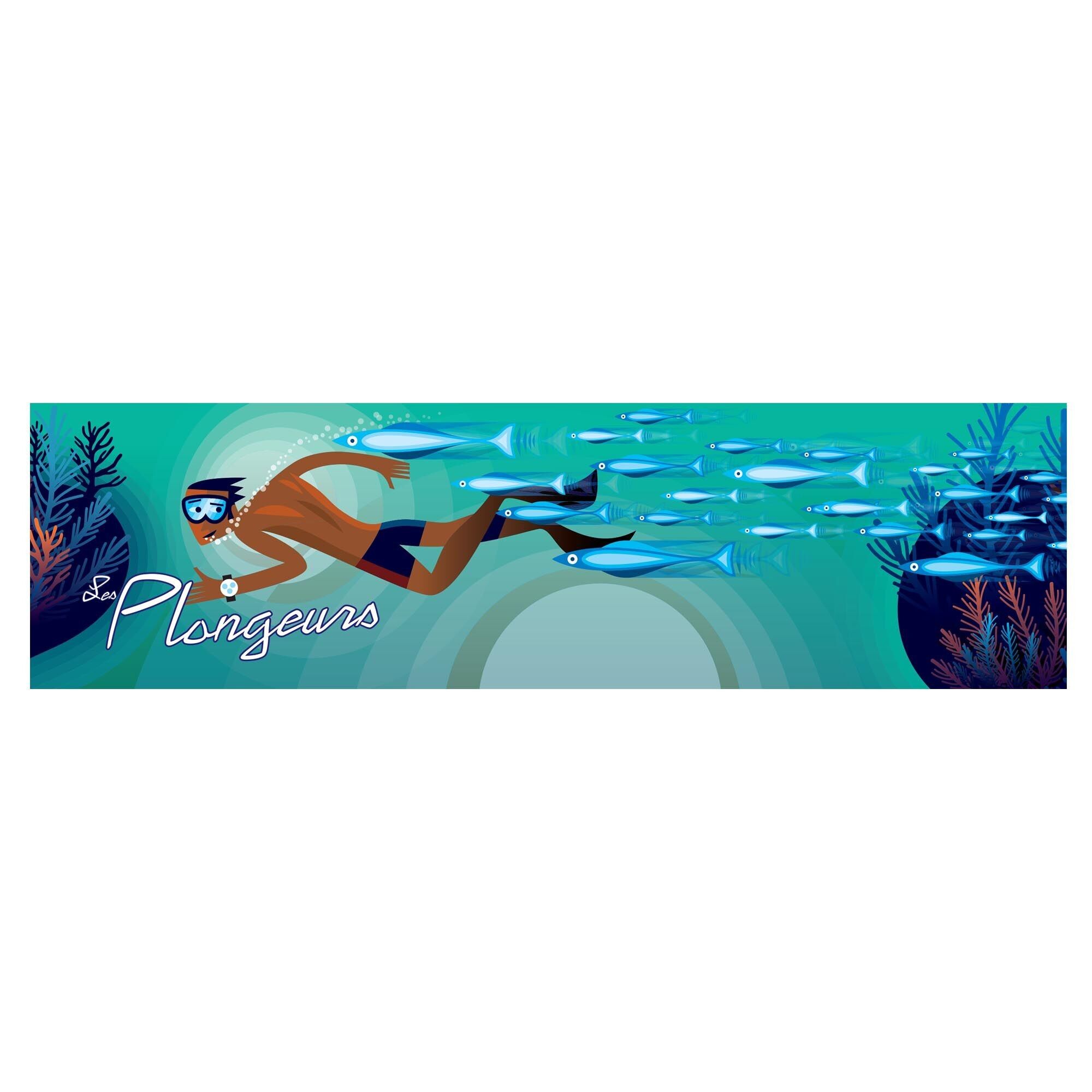 “The Divers” Bookmark - “Sea Lovers” Collection - Stationery - Sea and Ocean Theme