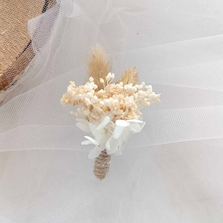 Boutonnière beige nude - Boutonnière enfant