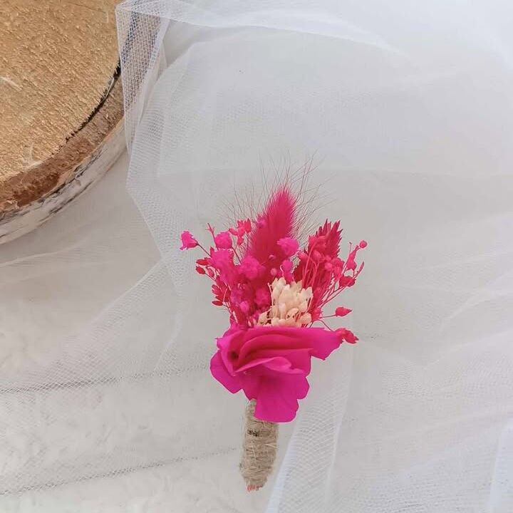 Boutonnière fuschia - Boutonnière enfant