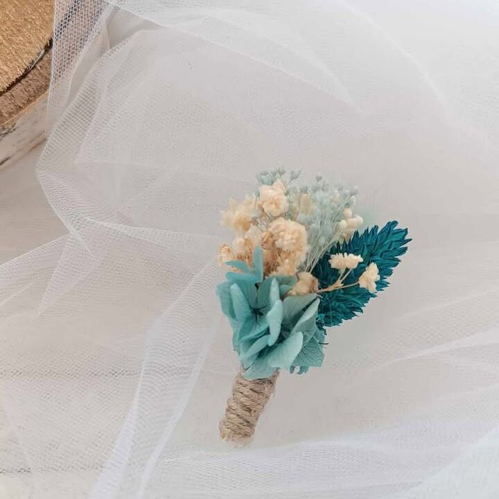 Boutonnière bleu nuité - Boutonnière enfant