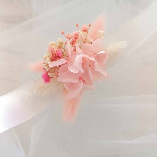 Bracelet rose poudré - Taille adulte