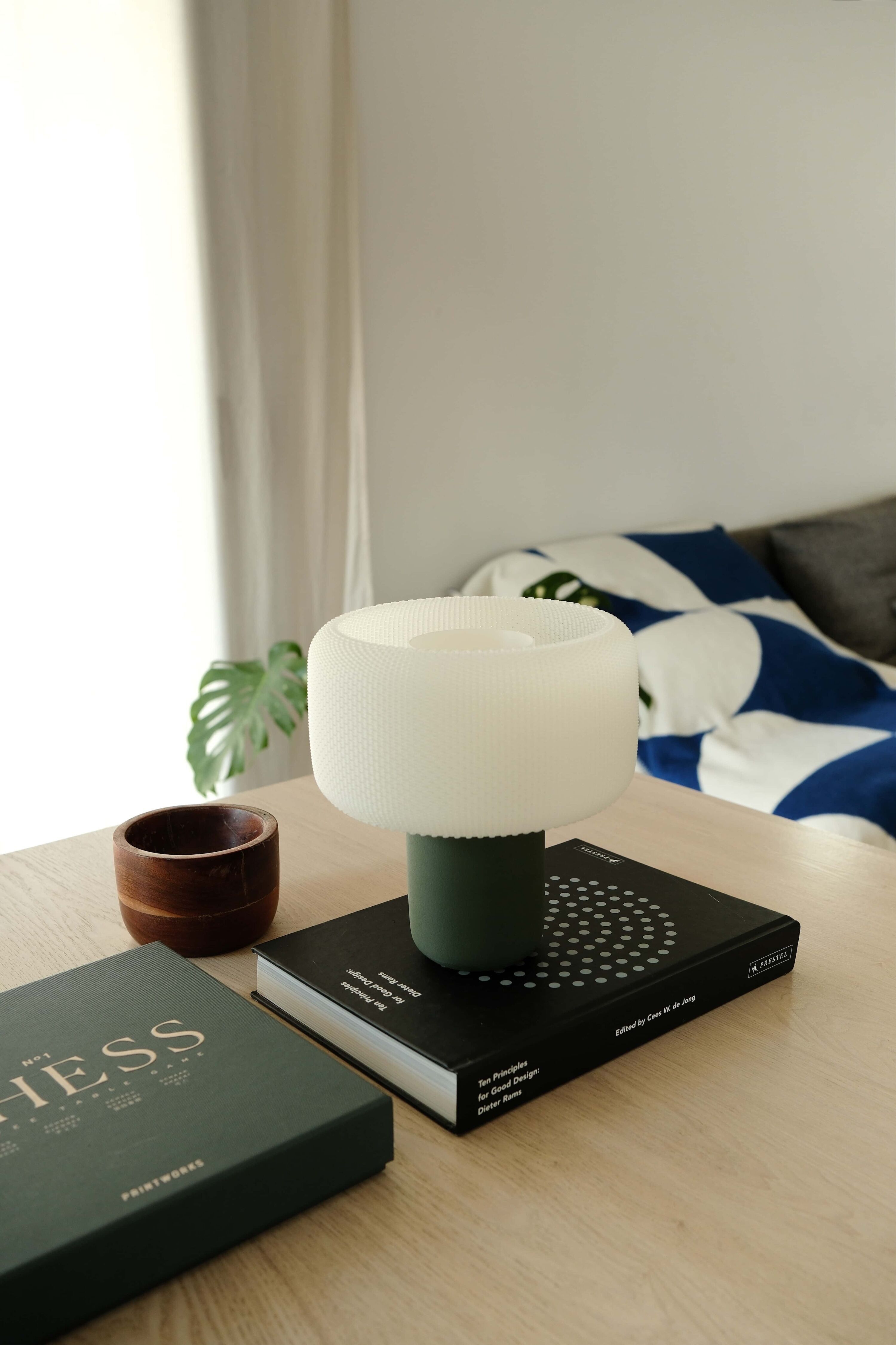Lampe de table verte - Champignon