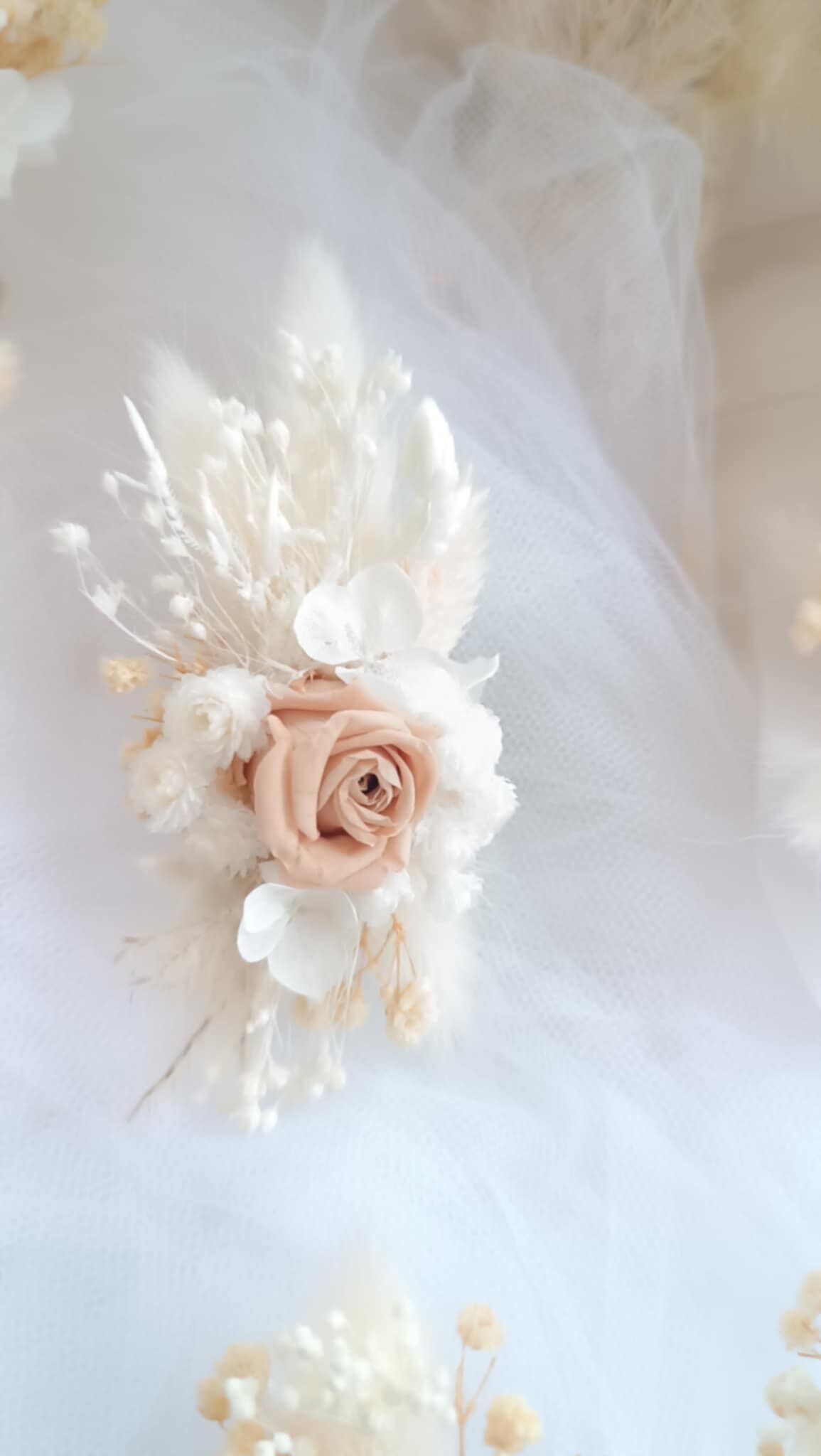 Men's and witness brooch boutonniere - Adult boutonniere