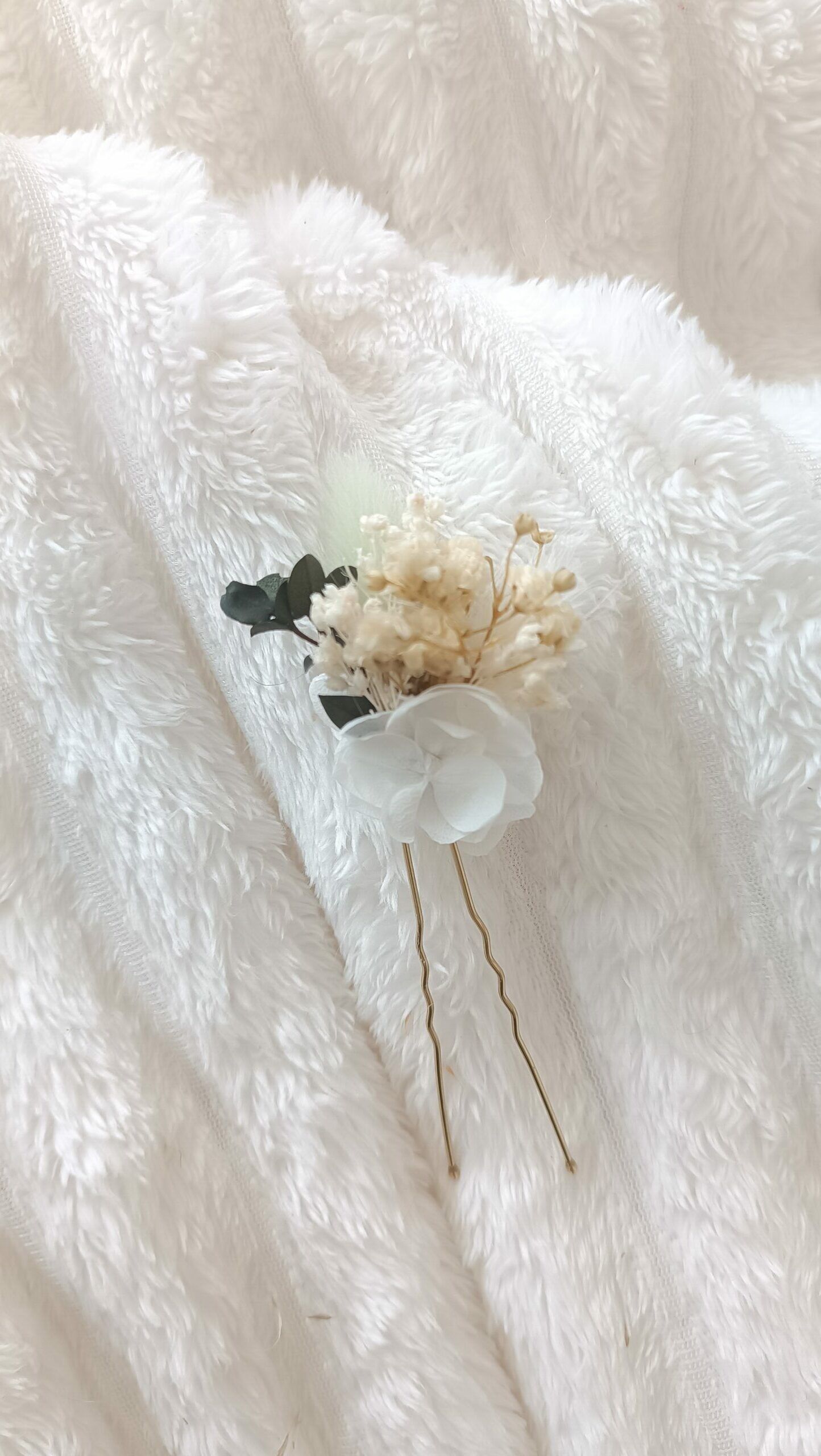 Horquilla o pasador para el pelo para boda - accesorio para el pelo verde salvia y eucalipto