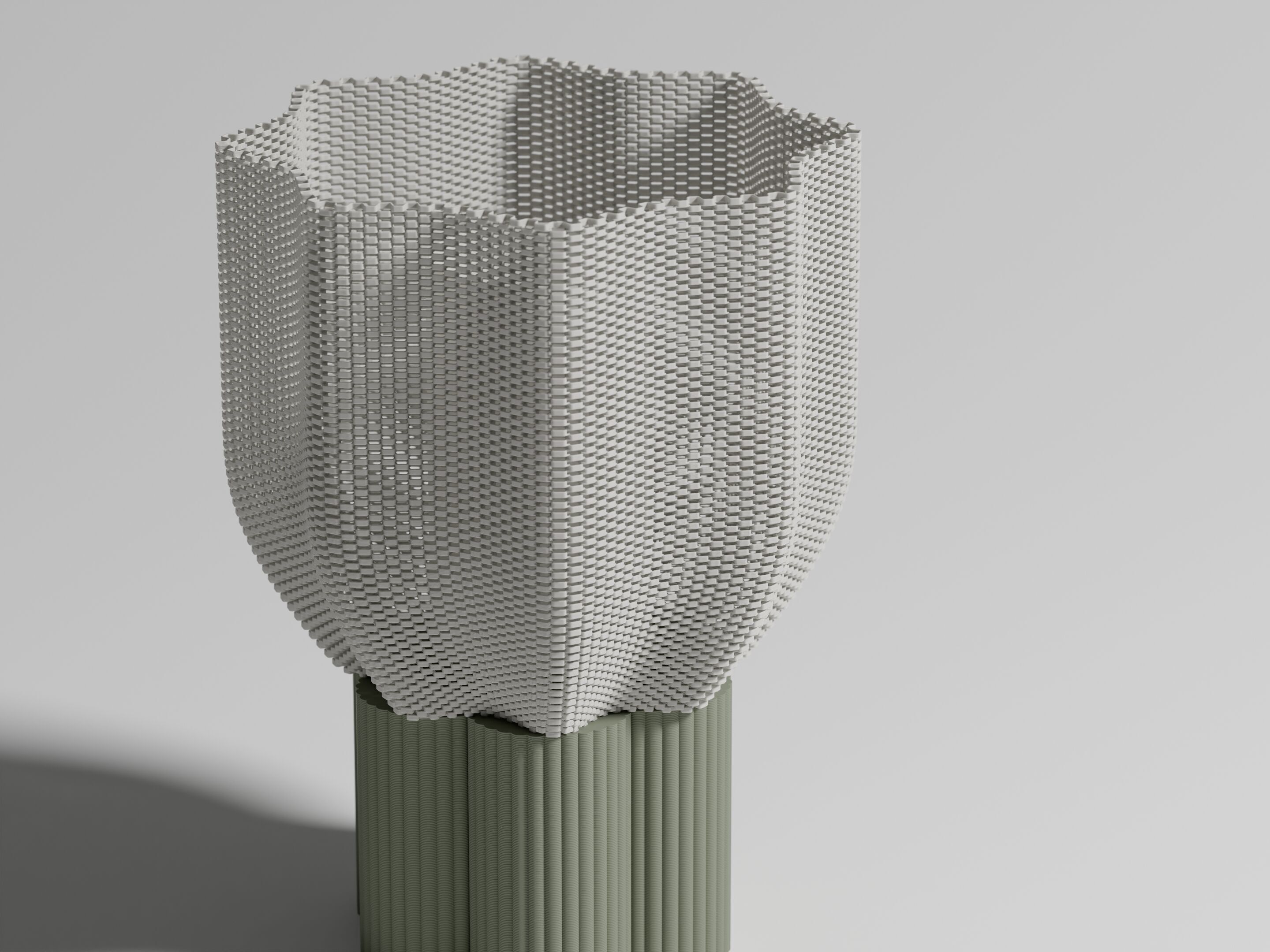 Cement Grey Table Lamp - Bloom