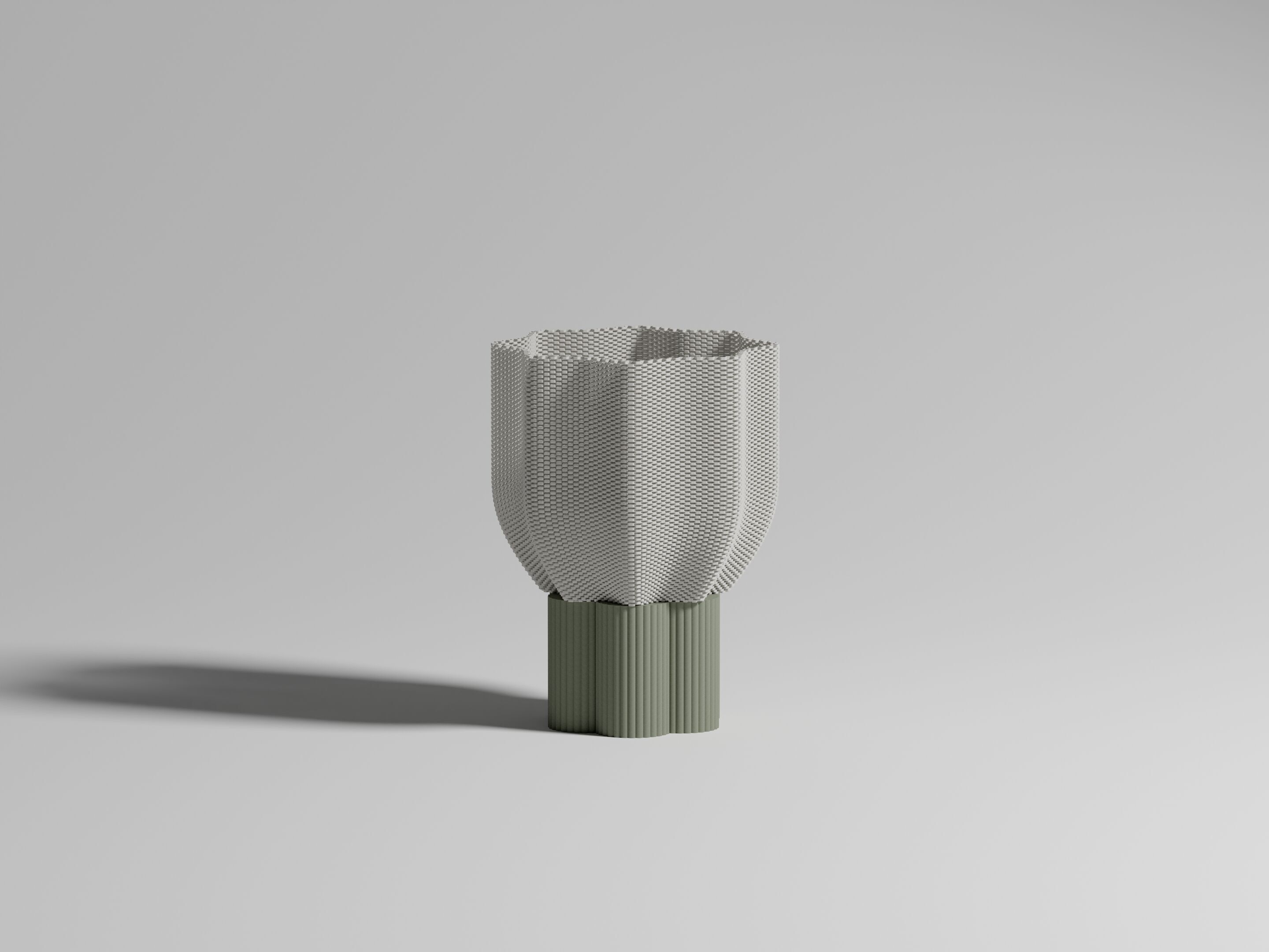 Lampe de table gris ciment - Bloom