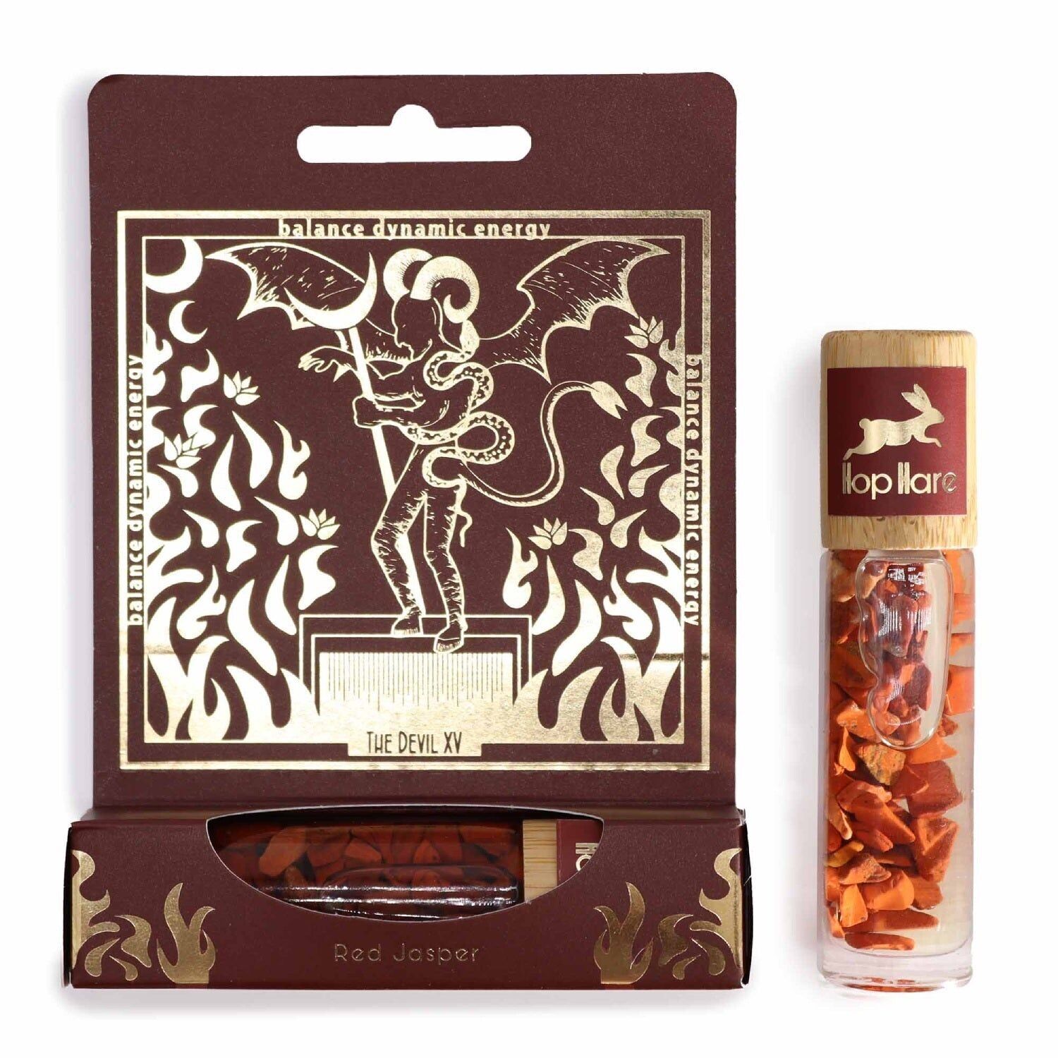 Tarot Roll-On The Devil – Diaspro rosso con oli essenziali di arancia e patchouli Hop Hare