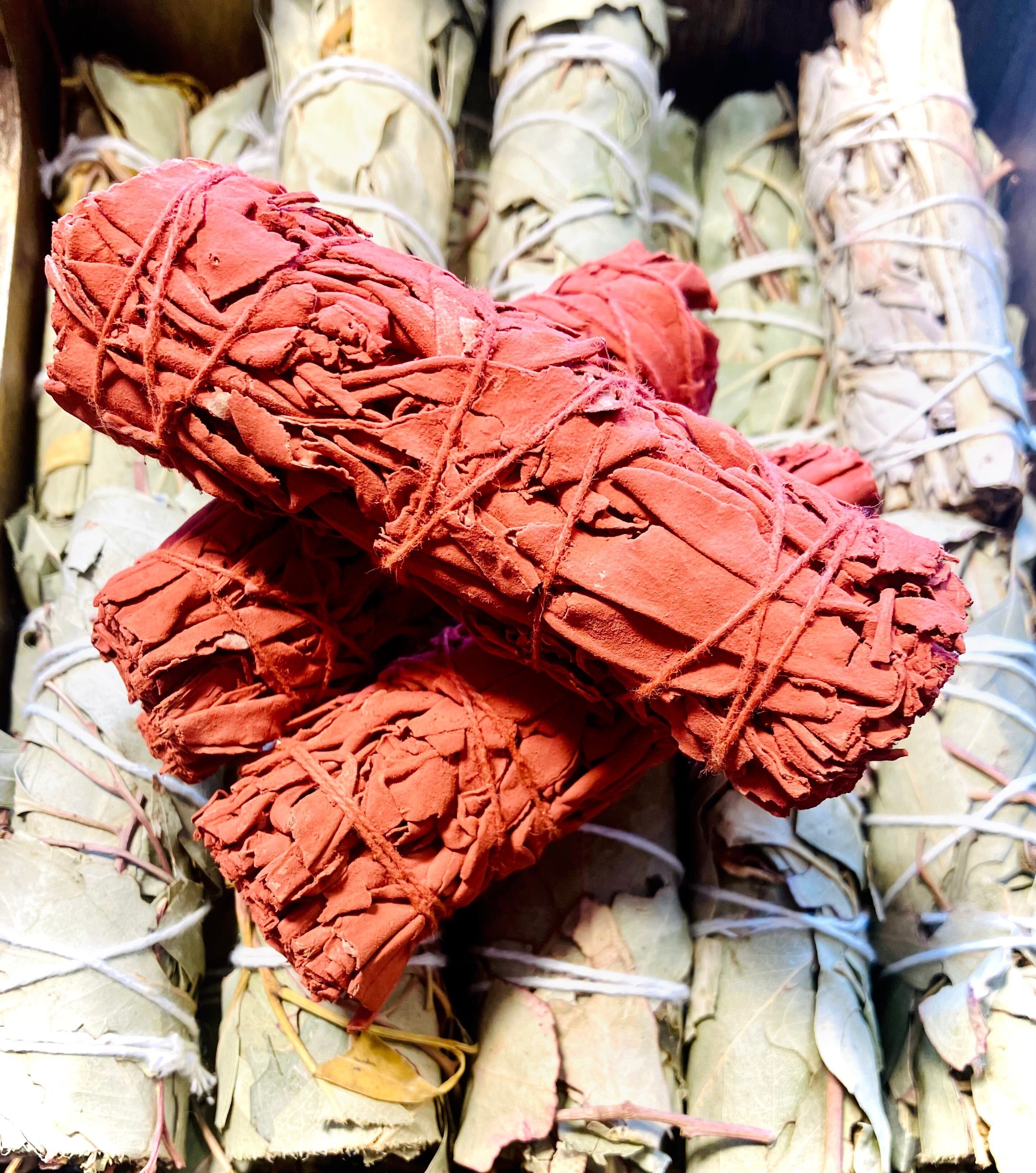 mazzetto di salvia bianca e sangue di drago