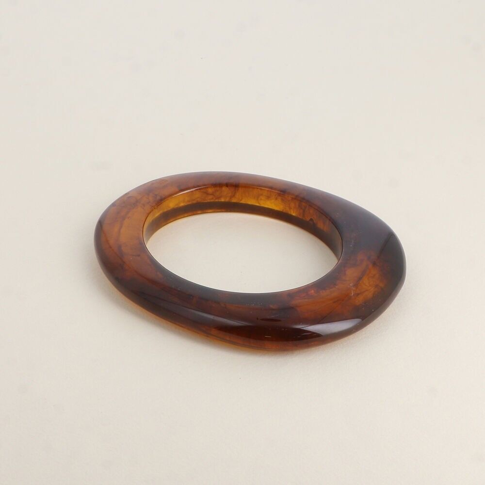 Pulsera - forma ovalada plana de resina