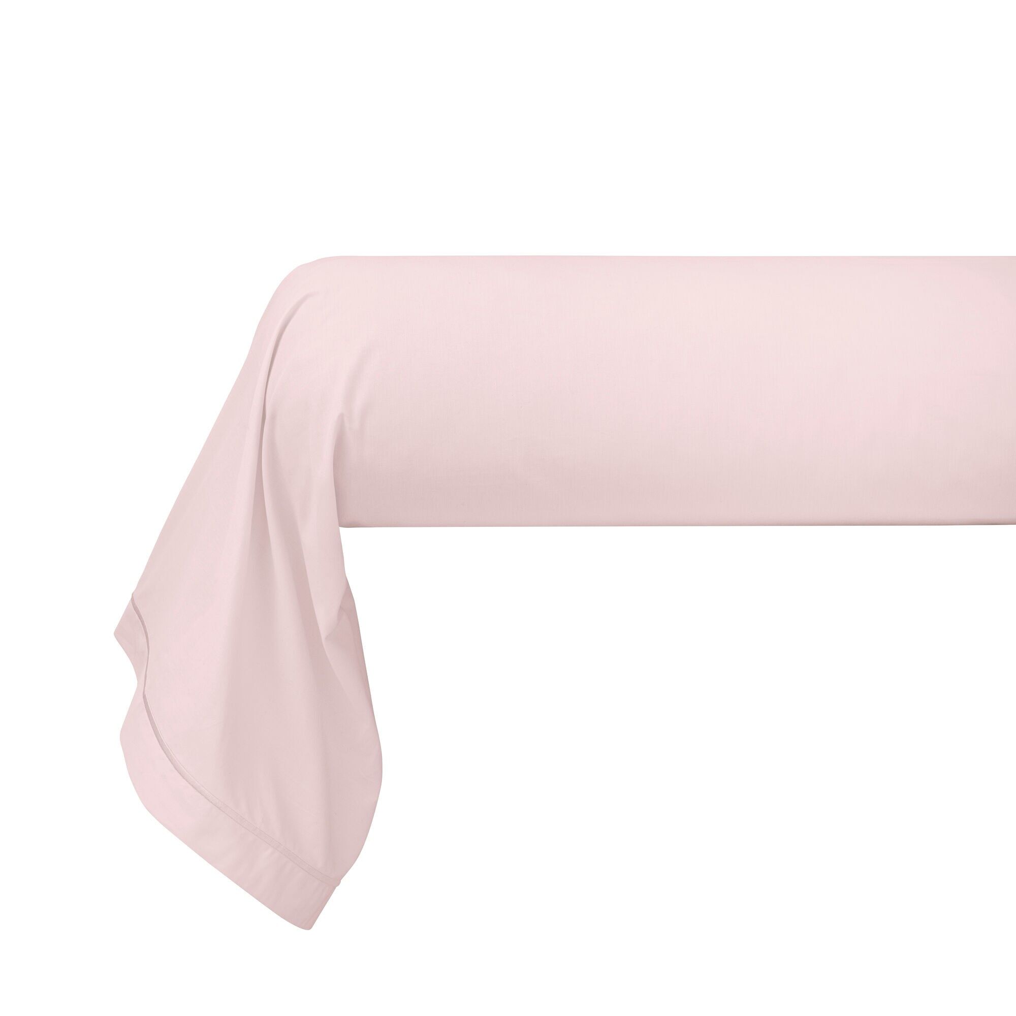 Federa "Julian" in cotone pettinato a fibra lunga, 80 fili, 45 x 185 cm, con finitura a punto bourdon, puro cotone