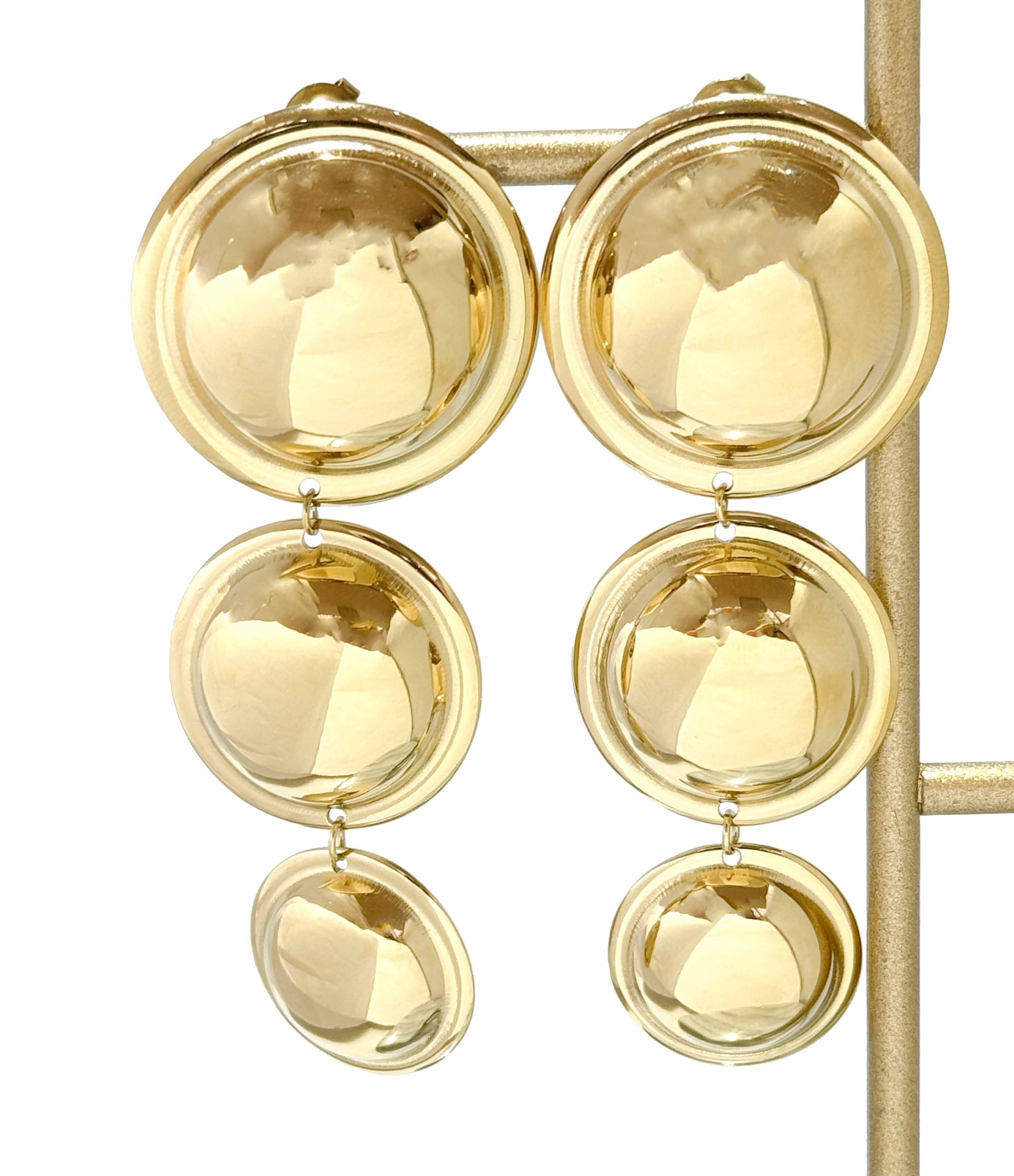 Orecchini a cerchio a 3 cerchi - Acciaio inossidabile 316L