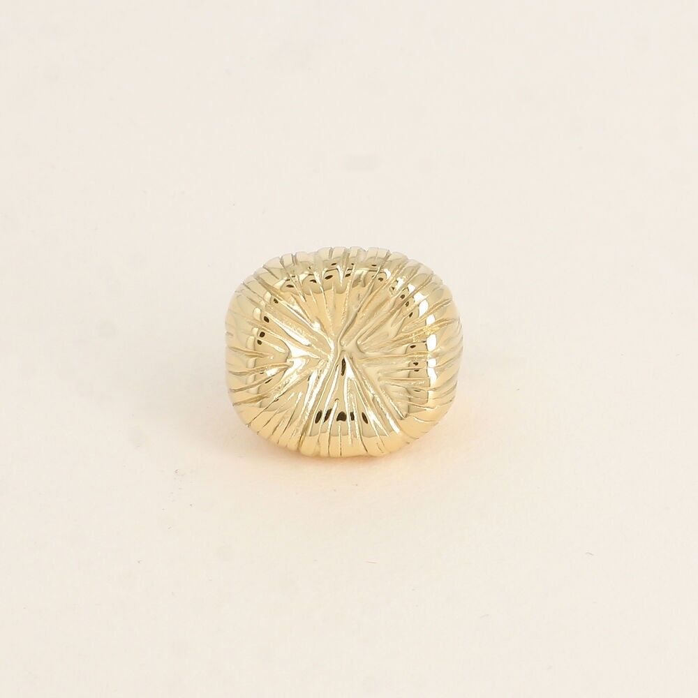 Anillo - cuadrado estriado