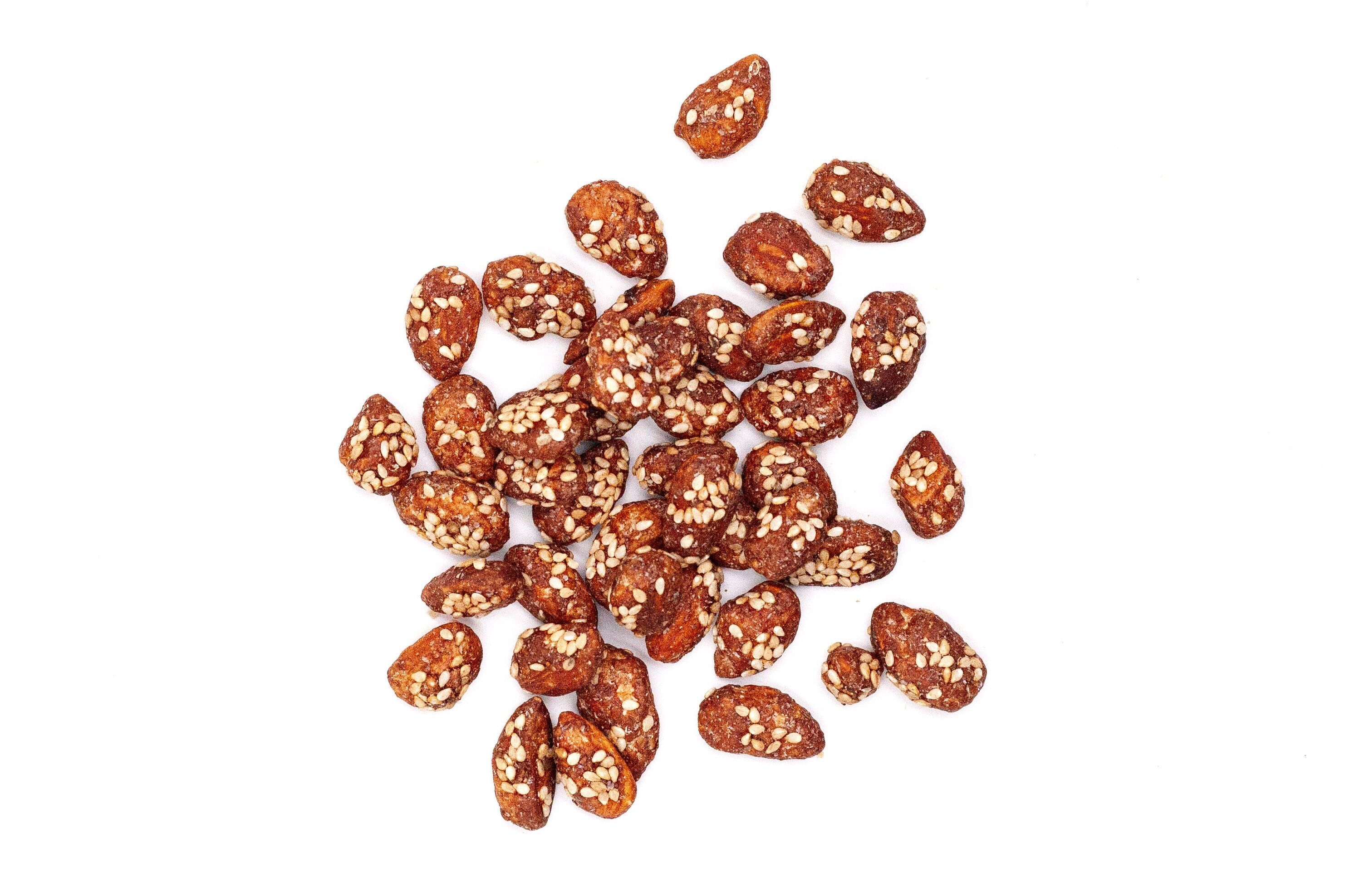 NUOVO!Mandorle allo sciroppo d'acero e sesamo CROC - BIOLOGICO SFUSO