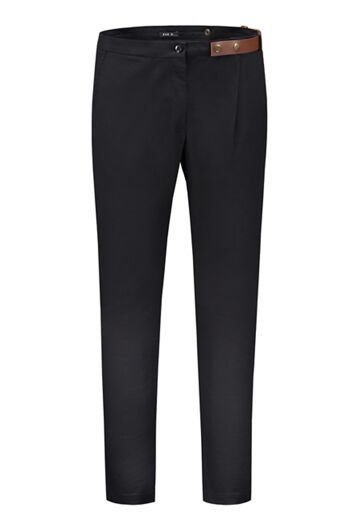 Pantalon à ceinture latérale avec détail de ceinture asymétrique unique - Noir, paquet de 4 5