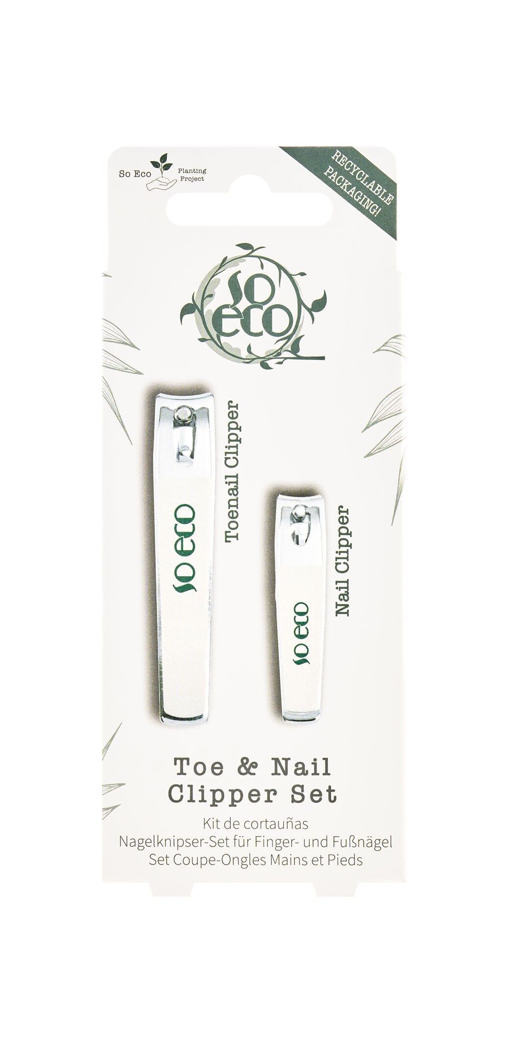 Set tagliaunghie e dita dei piedi So Eco