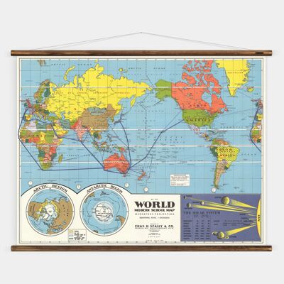 World School Map - 130cm x 90cm