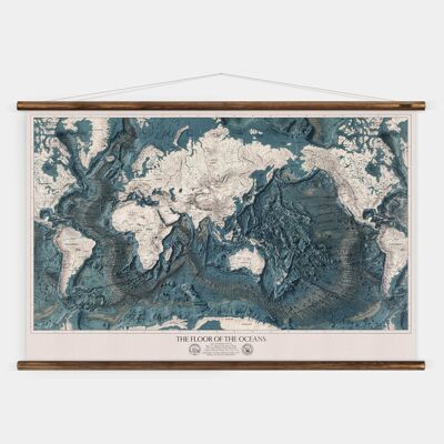 World Relief Map - 112cm x 78.5cm