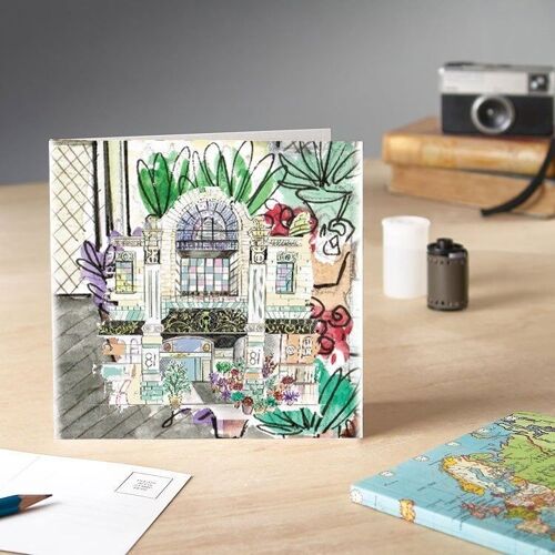 Flower Station Greetings Card