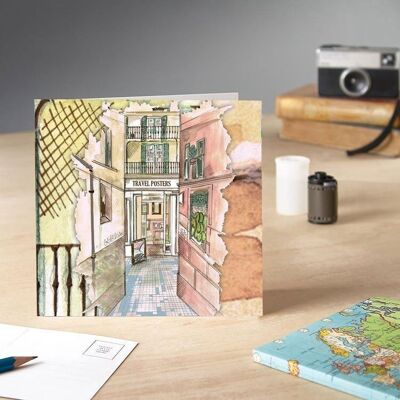 Travel Posters Greetings Card