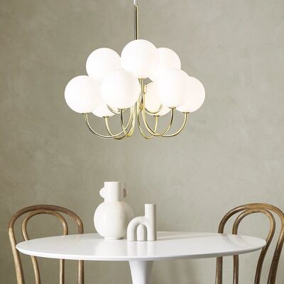 BIANCO Colgante 9L Oro / Blanco