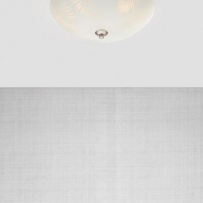 Plafón BLAD 3L 43cm Blanco / Acero