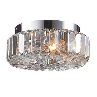 ULRIKSDAL Plafonnier 2L Chrome/Brillant IP21